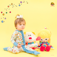 Load image into Gallery viewer, Nostalgic Rainbow Brite x Sweet Peas 
Bamboo Convertible Onesie Pajamas