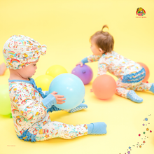 Load image into Gallery viewer, Nostalgic Rainbow Brite x Sweet Peas 
Bamboo Convertible Onesie Pajamas