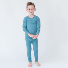 Load image into Gallery viewer, Blue Two Piece Pajama