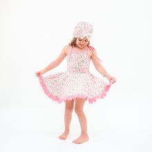 Load image into Gallery viewer, Ditzy Floral Tie-Strap Twirl Dress