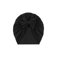 Load image into Gallery viewer, Black Bow Turban