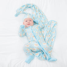 Load image into Gallery viewer, Precious Moments™ Blue Swaddle Beanie Set