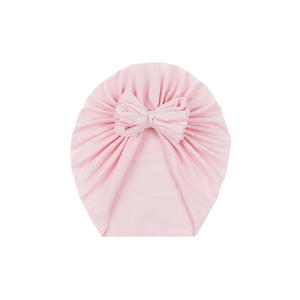 Soft Pink Bow Turban