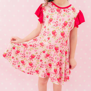 Strawberry Shortcake™ Cap Sleeve Twirl Dress