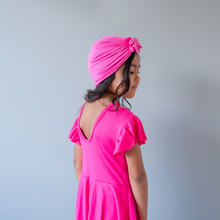 Load image into Gallery viewer, Hot Pink Bow Turban