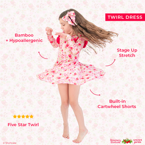 Strawberry Shortcake™ Long Sleeve Twirl Dress