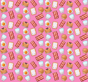 Pink Breakfast Two Piece Pajama