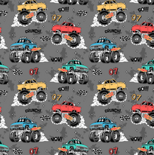 Load image into Gallery viewer, Trucks Two Piece Pajama