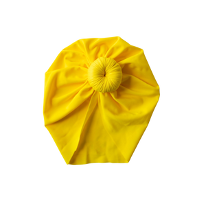 UPF Yellow Swim Knot Turban