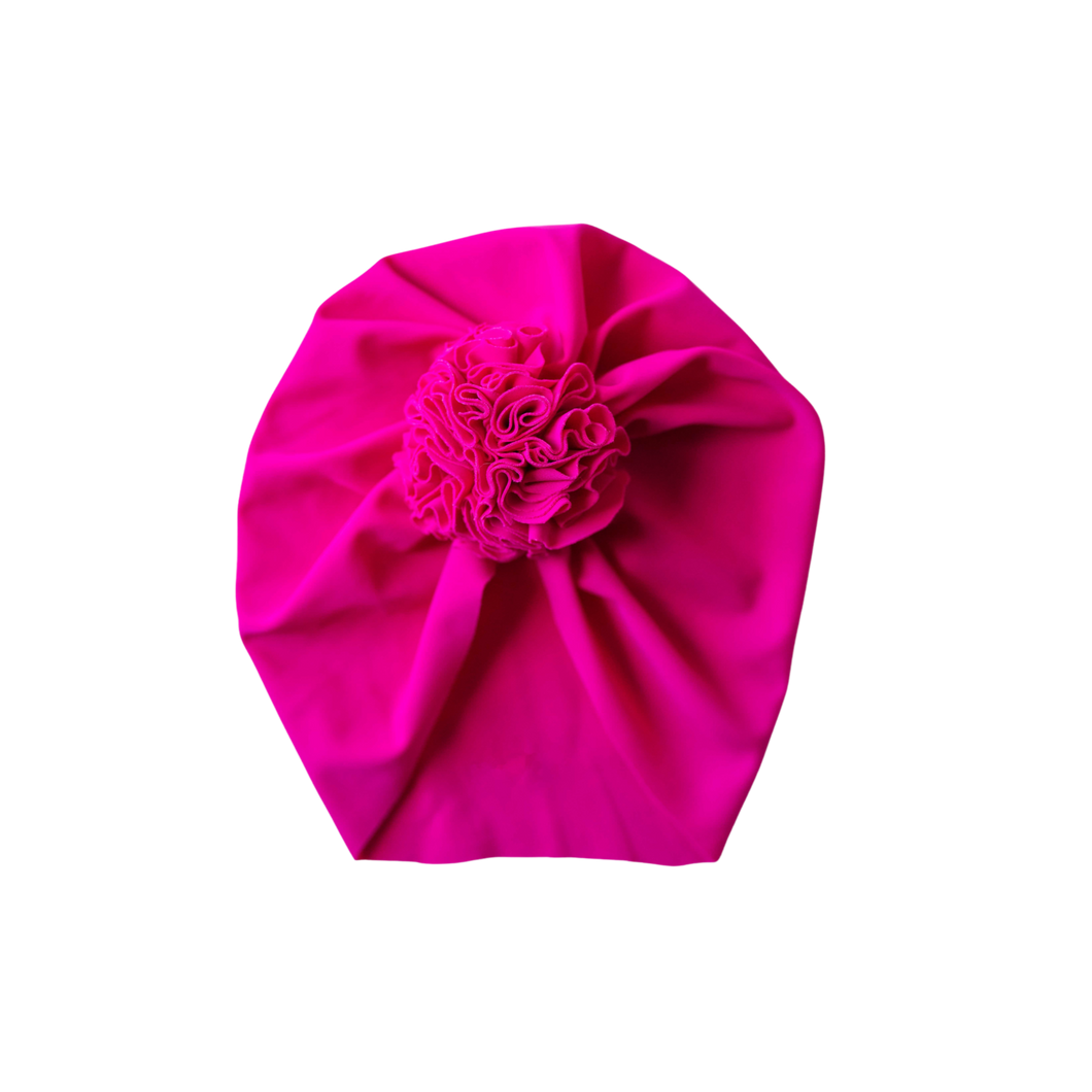 UPF Pink Swim Rose Turban