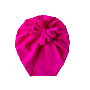 UPF Pink Swim Bow Turban