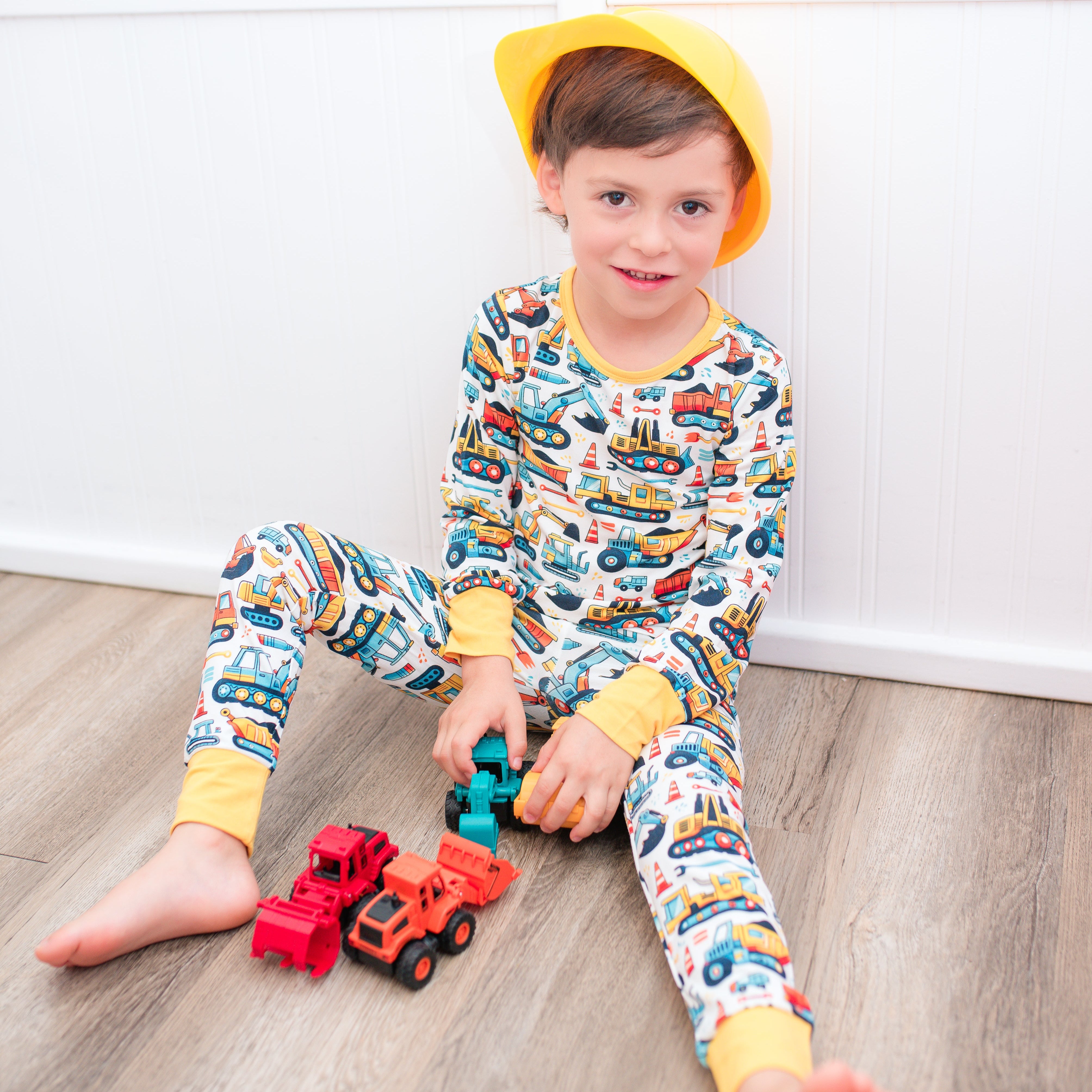 Tractors Two Piece Pajama – Sweet Peas Co