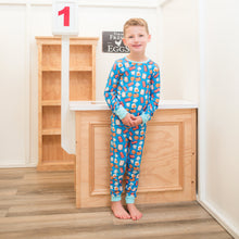 Load image into Gallery viewer, Blue Breakfast Two Piece Pajama