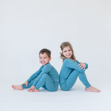 Load image into Gallery viewer, Blue Two Piece Pajama