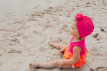 Load image into Gallery viewer, UPF Pink Swim Knot Turban