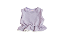 Load image into Gallery viewer, Purple Sparkle Peplum Bikini Top