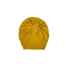 Load image into Gallery viewer, Mustard Bow Turban