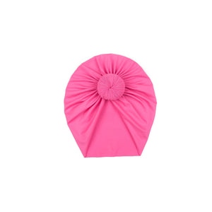 UPF Neon Pink Swim Knot Turban