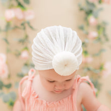Load image into Gallery viewer, Ivory Mesh Knot Turban